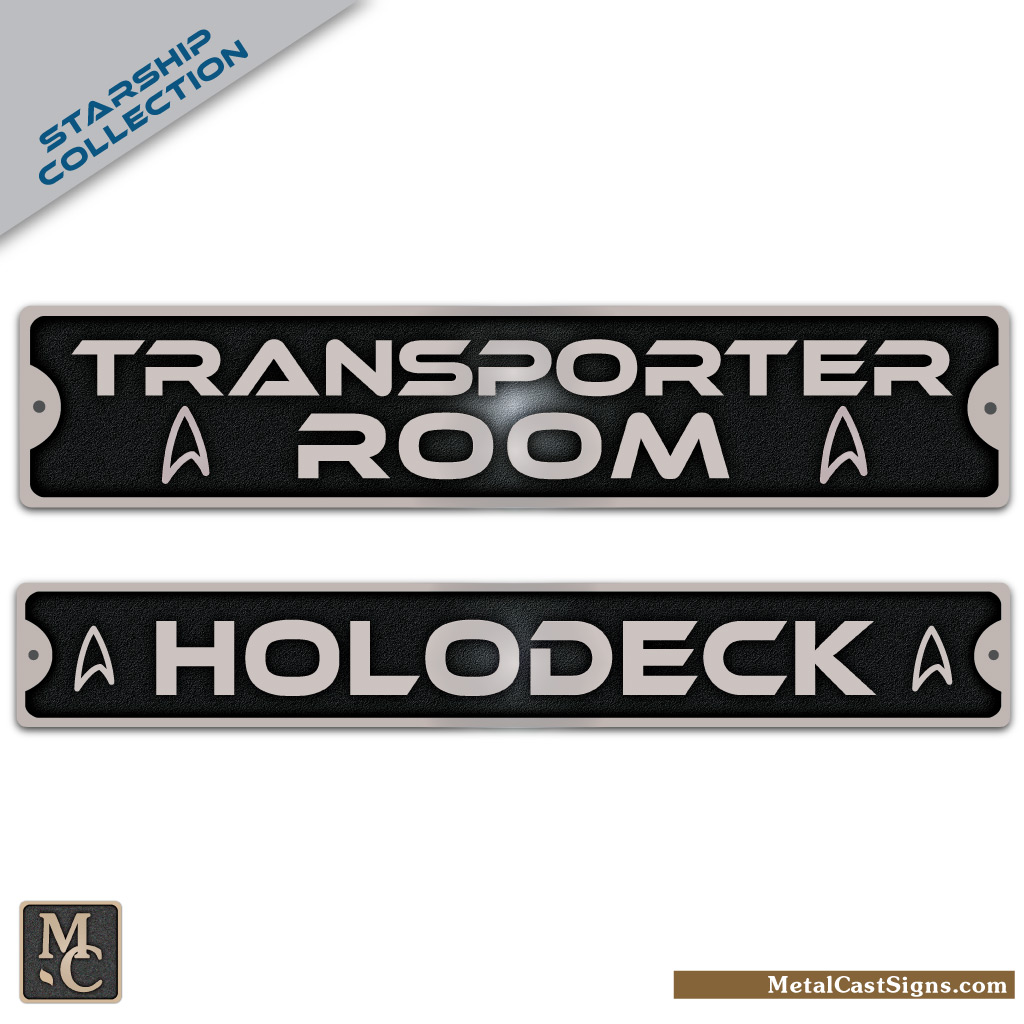 Transporter Room sign - Holodeck sign Star Trek