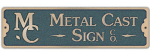 Metal Cast Sign Co. logo