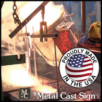 cast bronze signs made in USA