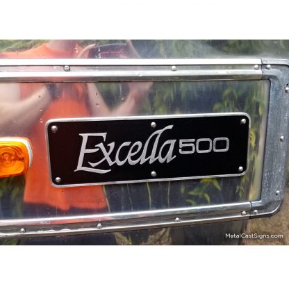 Excella 500 nameplate on Airstream