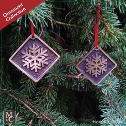 Snowflake bronze ornament - Christmas/Holiday